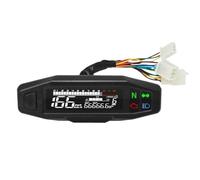 Speedometer Universal Motorcycle Speedometer Digital Speed Meter LED Tachometer Dashboard Instrument Panel Display(MT0069-M040-5)
