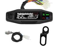 Speedometer Universal Motorcycle Speedometer Digital Speed Meter LED Tachometer Dashboard Instrument Panel Display(MT0069-M040-4)