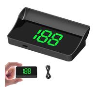 Speedometer with Head-up Display, GPS Head Up Display Car HUD Speedometer, Car HUD, MPH KMH Speed Gauge Plug and Play, Digital GPS HUD Speedometers, Heads up Display for Cars Trucks (Green, MPH)