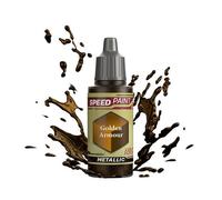 The Army Painter Speedpaint 2.0 Golden Armour Metallic, Single Acrylic Non Toxic Paint, One-coat Contrast Painting Solution for Fantasy Tabletop Miniatures, 18ml