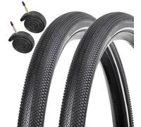 Speedster 700x40c Reflective Bike Tyres with Presta Valve Inner Tubes - Puncture Resistant Road & Hybrid Bicycle Tyres (Pair)