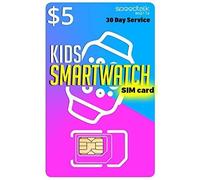 SpeedTalk Mobile $5 Preloaded SIM Card Kit for Kids Smart Watch GPS & Activity Tracking | 3 in 1 Simcard - Standard, Micro, Nano | Children GSM 5G 4G LTE Smartwatches Wearables | 30 Days Service Plan