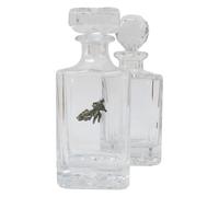 Speedway Cut Crystal Glass Decanter & Golf Ball Style Stopper 340