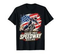 Speedway Racing Dirt Track American Value Graphic T-Shirt
