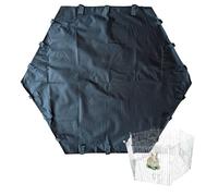 Speedwellstar 6-Side Small Waterproof Base Liner Mat (Mat Only, Cage Not Included) - Fits 6-Sided Pet Pens 51 cm Per Side - 600D Heavy Duty Floor Protector for Indoor Outdoor Use