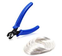SPEEDWOX 100 Pcs 5 Inch Silver Wire Cutters for Bracelet Jewelry Bead Making DIY Craft Supplies