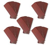 SPEEDWOX 100 PCS Micro Detail Sander 3.5 x 1.2 Inch Micro Sander Grit 180 Hook & Loop Aluminum Oxide Sandpaper Detail Sander Refill Detail Sander Sandpaper for Crafts And Woodworking