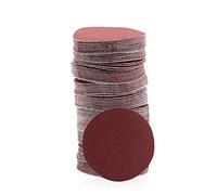 SPEEDWOX 100PCS 2" 400 Grit Sanding Discs, Hook and Loop No Hole Sandpaper