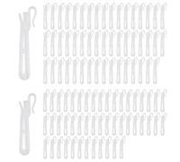 SPEEDWOX 100pcs Adjustable Pinch Pleat Curtain Hooks Curtain Clips plastic rings with clips pleat hooks and rings drapery hooks design features prevent plastic shower hooks from snagging