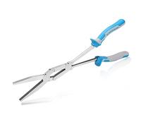 SPEEDWOX 13-Inch Double-Joint Flat Nose Pliers - Dual Pivot, Extra Long Reach, Compound Action, Duckbill, Smooth Jaw