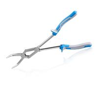 SPEEDWOX 13-Inch Long Reach Double Joint Bent Nose Pliers - 90° Dual Pivot Compound Action With Dual Material Handles