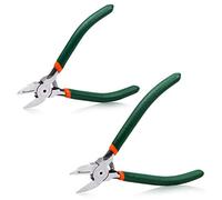 SPEEDWOX 2 Pcs Side Cutter Set Flush Cutter Pliers Set Diagonal Cutters Set with Spring Functional Precision Tools for Cutting Electronics Wires Jewelry DIY and Handmade