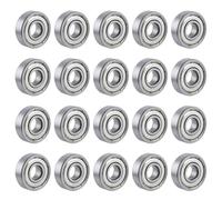 SPEEDWOX 20 PCS 608ZZ Ball Bearings Skateboard Bearings Metal Sealed Shielded Miniature Deep Groove Bearings For Furniture Wheel, Skateboards, Inline Skates, Scooters, Roller Blade Skates