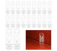 SPEEDWOX 20pcs Plastic Locking Shelf Support Pegs 6.9mm Shelf Pins Self-Locking Bracket Clips Clear Shelfs Pegs for Kitchen Cabinet Furniture Book Shelves Medicine Cabinet Wardrobe Closet Cupboard