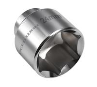 SPEEDWOX 24mm Oil Filter Socket Wrench Low Profile Oil Filter Wrench Socket Oil Filter Removal Tool 6-Point Socket 3/8" Drive Compatible for BMW 2004-2005 Model 545I Cadillac Ford 2003-2010 F-150