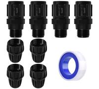 SPEEDWOX 25 Psi Drip Irrigation Pressure Regulator Faucet Adapter Kit Pressure Reducer Low Flow Valve Great for Drip Irrigation System Distributing Regulator Parts Emitters Hose Thread For Drip Line