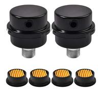 SPEEDWOX 2pcs 1/2" Thread Air Compressor Silencer with Replacement Elements Air Compressor Intake Filter for Generators Blowers Exhaust Ports