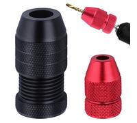 SPEEDWOX 2pcs Adjustable Drill Stop Applicable Aluminum Alloy Drill Bit Stop Collar Set Size Range 5/64 inch-3/16 inch 15/64 inch-7/16 inch for Furniture Tile Wood Metal Plastic