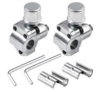 SPEEDWOX 2PCS BPV31 Bullet Piercing Valve Kit BPV-31 Refrigerator Tap Valve Set Line Tap Valve Kit Compatible with 1/4 Inch, 5/16 Inch, 3/8 Inch Outside Diameter Universal Refrigerator Tube Silver