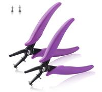 SPEEDWOX 2pcs Metal Hole Punch Pliers 1.5mm & 1.8mm Long Jaw