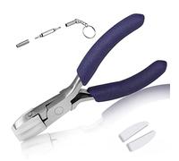 SPEEDWOX 3.5" Flat Nose Pliers, Nylon Jaw Pliers with Pair of Replacement Nylon Jaws and Screwdriver, Wire Wrapping Tool, Jewelry Making Tool, Mini Wire Smoother Wire Bending Device