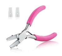 SPEEDWOX 3.5-Inch Double Nylon Flat Jaw Pliers for Jewelry Making - Soft Jaw Ring Bending Tool