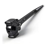 SPEEDWOX 3/8" & 1/2" Dual Drive Spud Ratchet Wrench with Hammer Head Drop-Forged Chromium-Vanadium Steel Podger Scaffold Wrench Double-Ended Socket Ratchet for Construction Framing & Iron Work