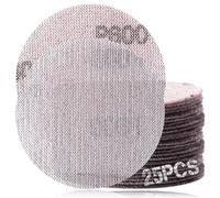 SPEEDWOX 3-Inch 600 Grit Mesh Abrasive Dust Free Sanding Discs, Virtually Dust-Free, Box of 25 Discs, Sanding Discs Hook And Loop For Metal, Wood, Composites, Stock Removal, And Fine Finishing
