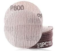 SPEEDWOX 3-Inch 800 Grit Mesh Abrasive Dust Free Sanding Discs, Virtually Dust-Free, Box of 25 Discs, Sanding Discs Hook And Loop For Metal, Wood, Composites, Stock Removal, And Fine Finishing