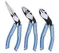 SPEEDWOX 3 Pcs Diagonal Cutting Pliers Combination Pliers Long Nose Pliers Set Angled Multi Plier Ergonomic Pistol Grip Wire Cutters Professional Tool Reduce Effort by 35%