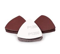 SPEEDWOX 30 Pcs Hook and Loop Triangle Sandpaper 1200 Grit 80mm 3-1/8 Inches for Oscillating Multi Tool Detail Sander Sanding Discs Triangle Sanding Pads