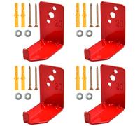 SPEEDWOX 4Pcs Fire Extinguisher Mount Wall Bracket Home Fire Extinguisher Brackets Fireplace Mounting Bracket Suitable for Big and Small Cabinet, Holder for Dry Chemical and Water Extinguishers