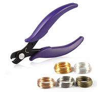 SPEEDWOX 5.5 Inches Memory Wire Cutting Pliers 500 Loops Memory Wire Set for Bracelet Making Gold Silver KC Gold White K Gold Bronze Loop Jewelry Wire Arts DIY Making Supplies Hobby Work Tool