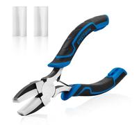 SPEEDWOX 5.5 Inches Nylon Nose Pliers Double Nylon Flat Jaw Pliers Carbon Steel Jewelry DIY Tools Jewelry Making Supplies for Grasping Straightening Ring Opening Shaping Thin Metal Soft Jaw