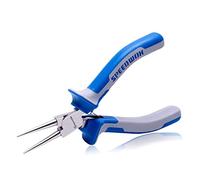 SPEEDWOX 5 Inch Round Nose Pliers, Mini Ultra Tapered Jaw