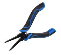 SPEEDWOX 5 Inch Thin Flat Nose Pliers for Jewelry Making & PCB Repair - Serrated Jaw Precision Pliers with Non-Slip Rubber Handle Craft Tool for Handcraft, Beading, Electronics & DIY Projects