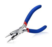SPEEDWOX 5 Inches Mini Round Nose Pliers with Wire Cutter Wire Looping Pliers Fine Round Nose Pliers Jewelry Making Tools Small Round Pliers for Jewelry Making DIY Craft Beading Jewelry Pliers