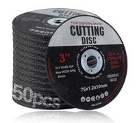 SPEEDWOX 50 Pcs 3 Inch Cut Off Wheel 3/8" Arbor Die Grinder Cut Off Wheel Grinder Wheel 3 Inch Cutting Wheel For Angle Grinder Aggressive Cutting Disc For Die Grinder For Metal And Stainless Steel