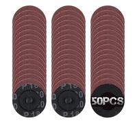 SPEEDWOX 50Pcs 2" 180 Grit Quick Change Discs Aluminum Oxide Coated Die Grinder Accessories Aluminum Oxide Sandpaper Disc Sanding Discs Quick-Change Sanding Discs