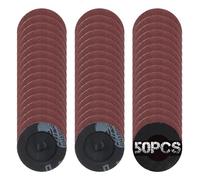 SPEEDWOX 50Pcs 2 Inch 120 Grit Aluminum Oxide Coated Die Grinder Accessories Roll Lock Sanding Discs