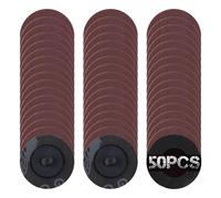 SPEEDWOX 50Pcs 2 Inch 240 Grit Quick Change Discs Aluminum Oxide Coated Die Grinder Accessories Aluminum Oxide Sandpaper Disc Sanding Discs Quick-Change Sanding Discs