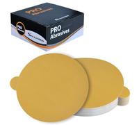 SPEEDWOX 50PCS 6" Gold PSA Sanding Discs 600 Grit Sandpaper 6 Inch Self Adhesive Stickyback Sandpaper Disc Self Adhesive Sticky-Back Sandpaper For DA Sander Sand Automotive Car Paint Woodworking Metal