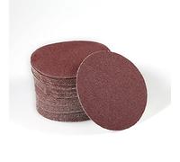 SPEEDWOX 50pcs Sanding Discs 4 Inches Sandpaper 80 Grit Hook and Loop Sanding Discs for Drill Grinder Rotary Tools No Hole