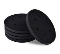SPEEDWOX 5pcs 6-Inch 6 Holes Interface Pad Hook and Loop Backing Pad Sponge Cushion Buffing Backing Pads Soft Density Interface Buffer Pad Sanding Pads Backing Pads Foam Sanding Pads