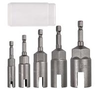 SPEEDWOX 5pcs Power Wing Nut Driver Set 1/4 Inch Hex Shank Wing Nut Socket Bits Slot Wing Nuts Drill Bit Set Socket Wrenches Tools for Panel Nuts Screws Eye Bolts C-Hooks and Q-Hangers10/12/14/16/18mm