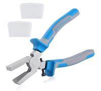SPEEDWOX 6 Inch Glass Breaking Pliers with Rubber Tips Flat Jaws Key Fob Pliers for Key Fob Hardware Mirror Stained Work Mosaics Breaking Tool Glass Rubber Plier