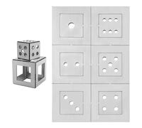 SPEEDWOX 6 Pcs Steel Plate Welding Practice Kit Welding Coupons Accessories Comprehensive Square Welding Training Kit Welding Skill Improving Training Kit for Stick, Mig, Tig, Law