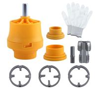 SPEEDWOX 8PCS Electric Drill Compatible PVC Pipe Threader Kit with Various Die Sizes PVC Thread Maker Tool for Electric Drill Pipe Threader Plumbing Tool with 3 Dies 1/2", 3/4", and 1"