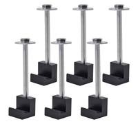 SPEEDWOX Aluminum Mounting Clamps J Hook Truck Tools Box Mounting Kit Tool Box Accessories Pickup Truck Tool Boxes Mount Tie Down Trucks Tools Boxes Mount Tie Down Straps Accessories