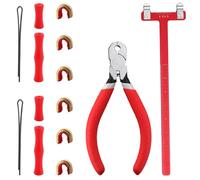 SPEEDWOX Archery Nocking Point Pliers Nocking Pliers D Loop String Clamp Precision Nock Plier Bow String Nocking Points Pliers Strings Knock Set T Shape Bow Square Ruler Nocking Buckle Pliers